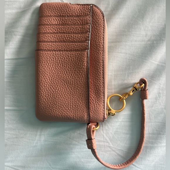 Tory Burch Perry Bombé Leather Zip Card Case - Picture 3 of 6